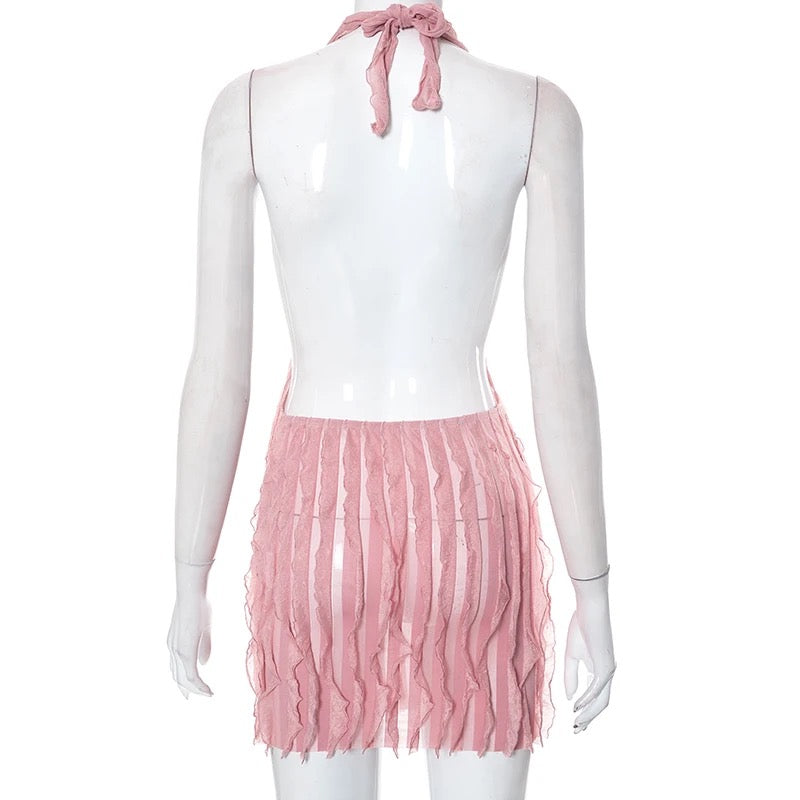 Lily Mini Dress (Light Pink)