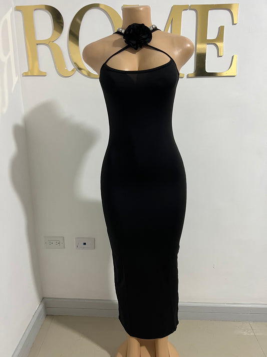 Rose Straight Dress (Black)