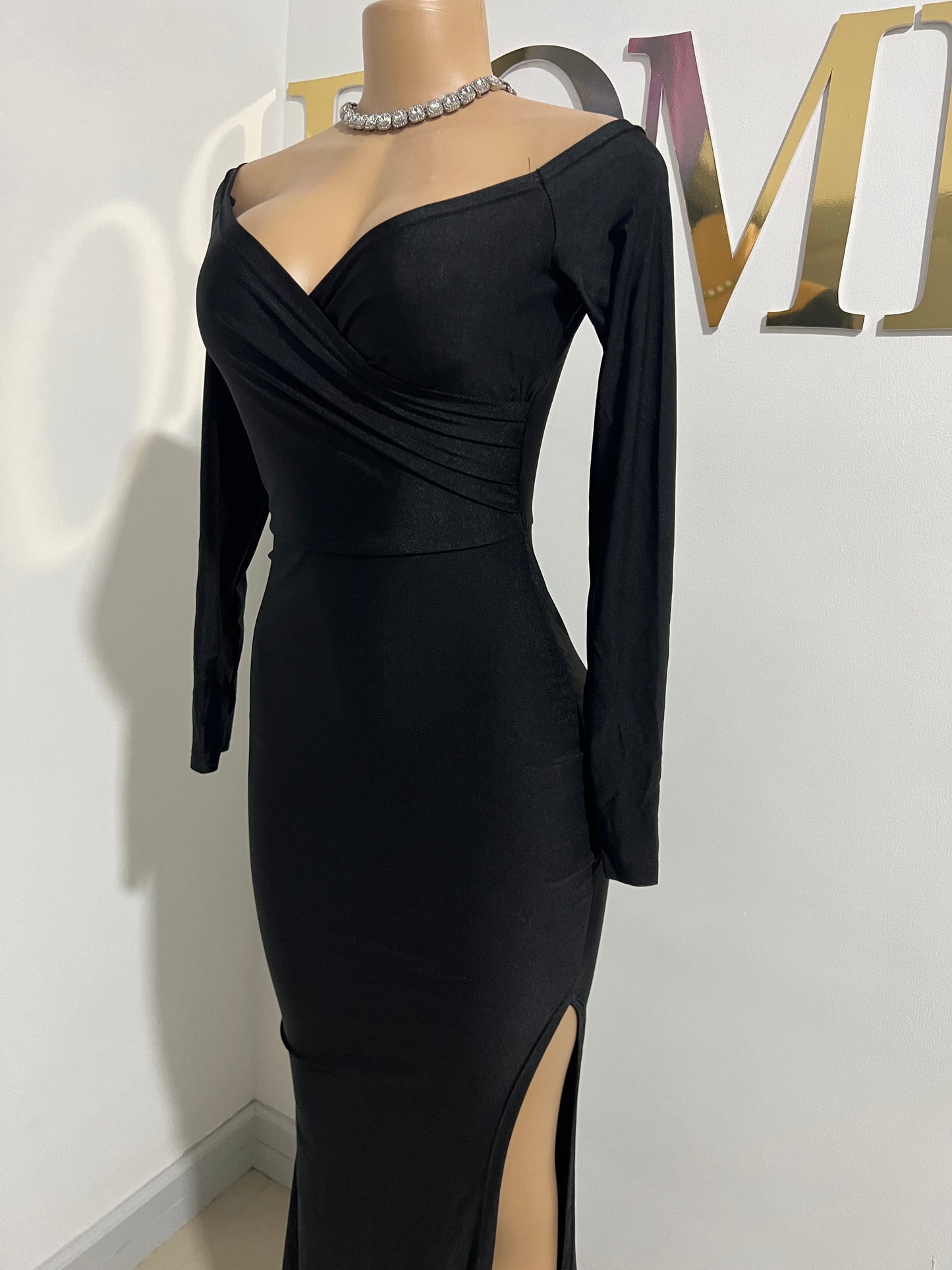 Kerry Long Sleeve Dress (Black)