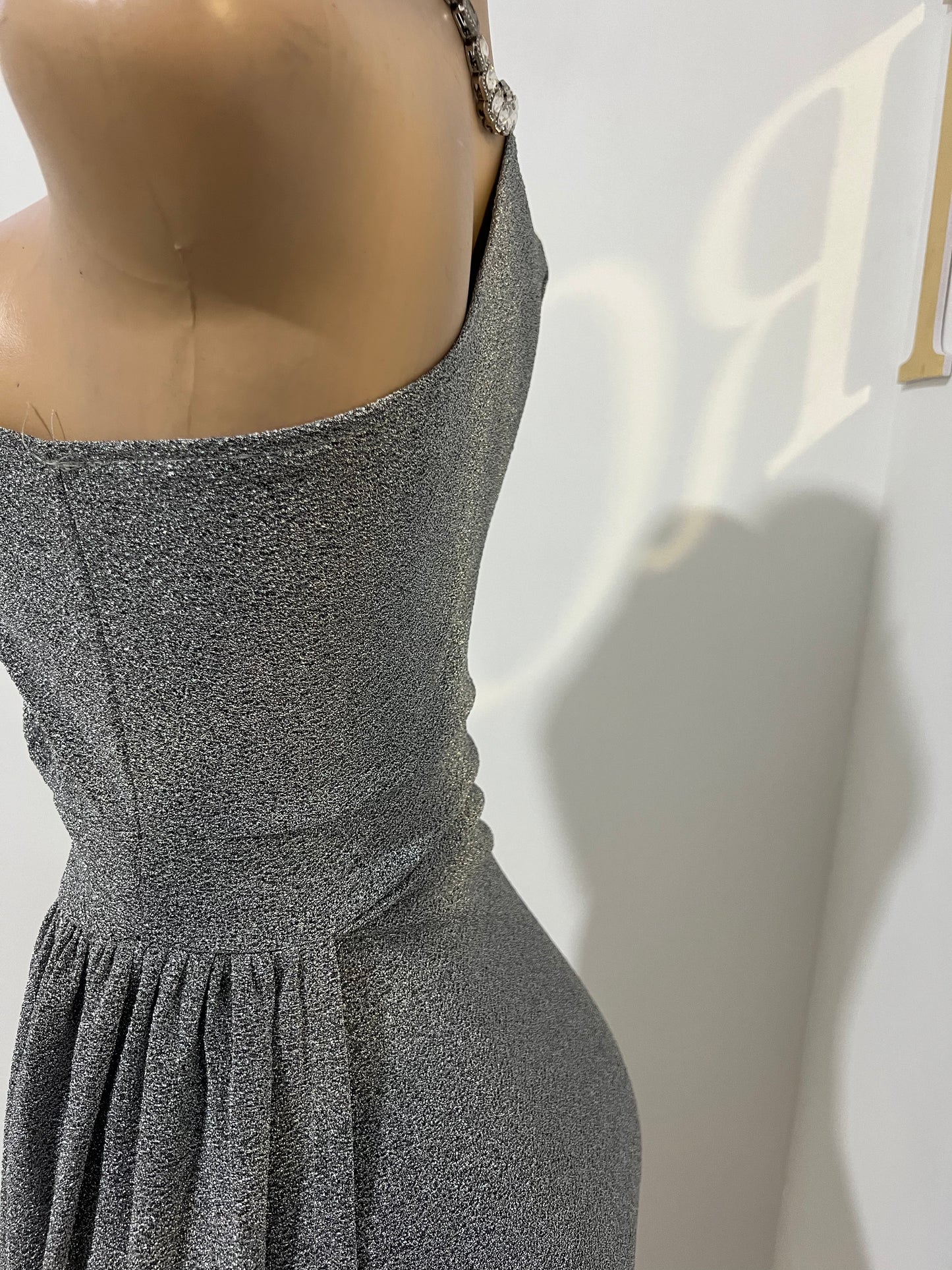 Allegra Elegant Dress (Grey)