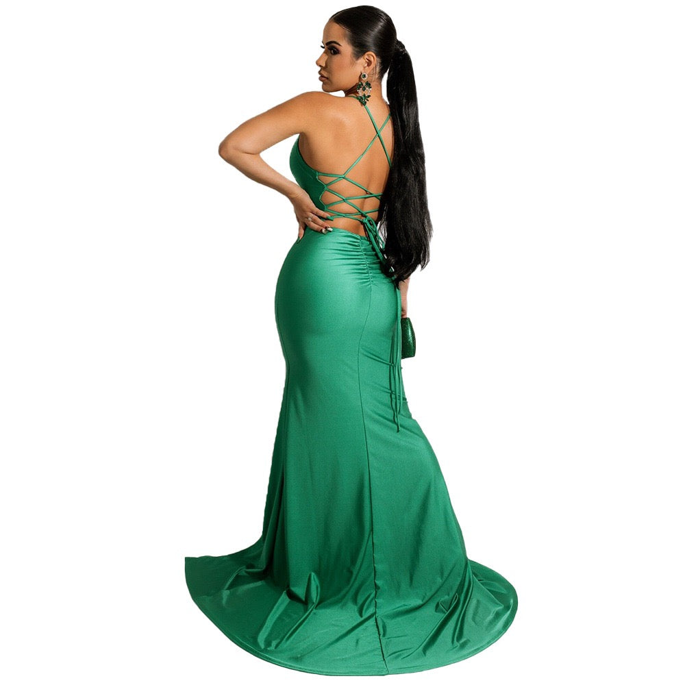 Kerry Strappy Dress (Green)