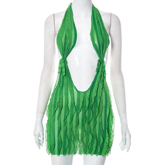 Lily Mini Dress (Green)