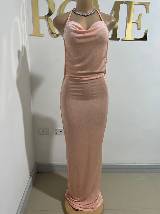 Carey Princess Dress (Peach)