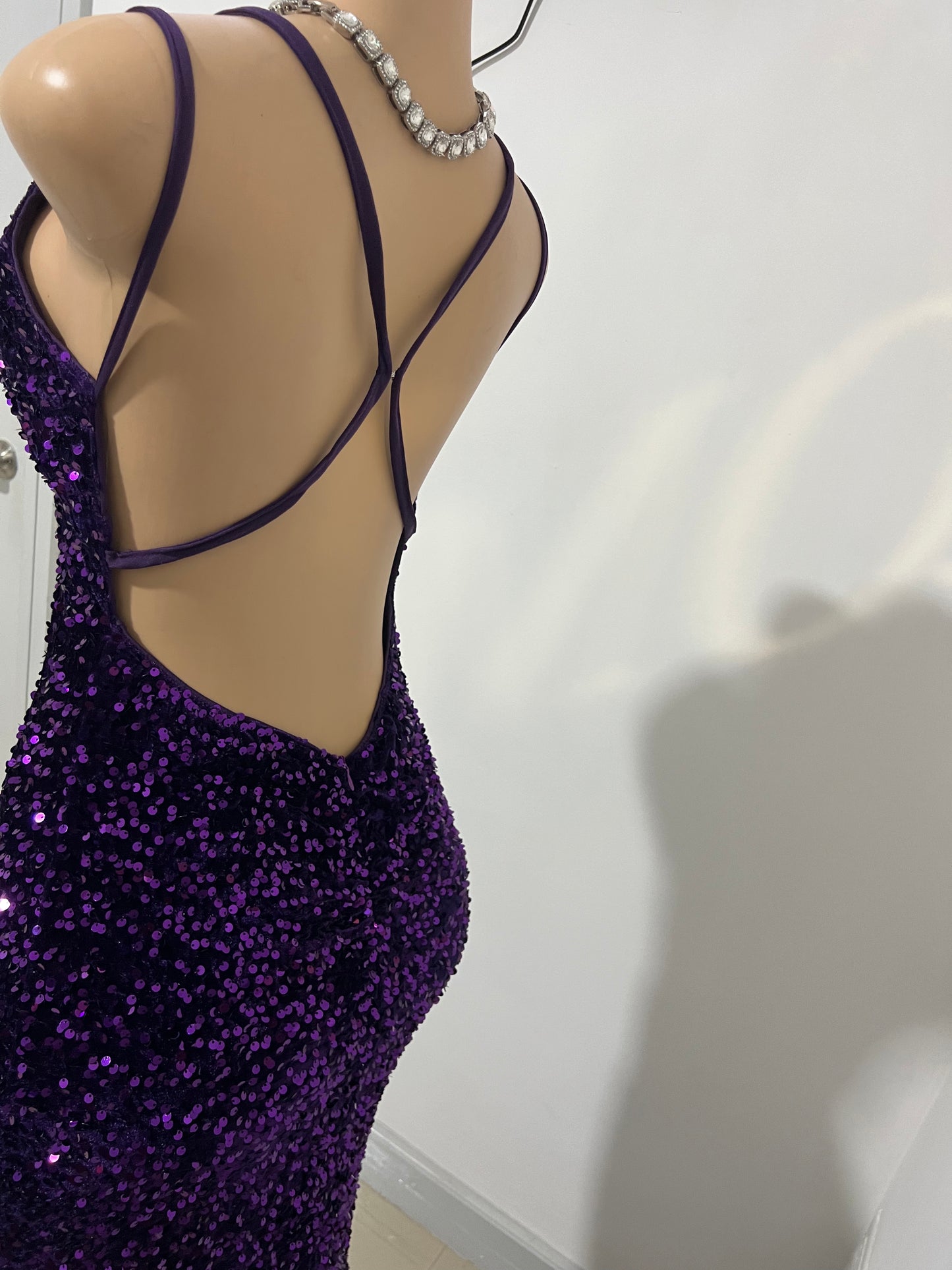 Beyonce Glam Dress (Dark Purple)