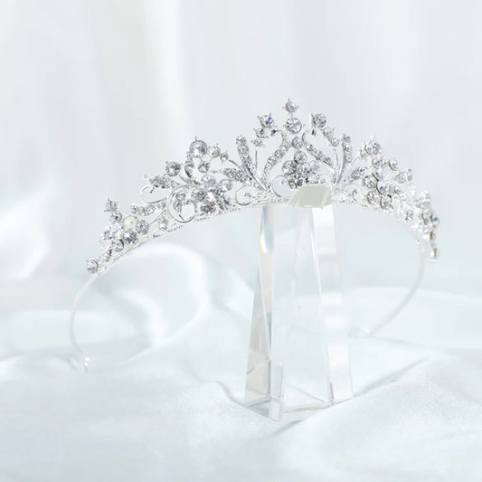 Cherri Crystal Tiara (Silver)