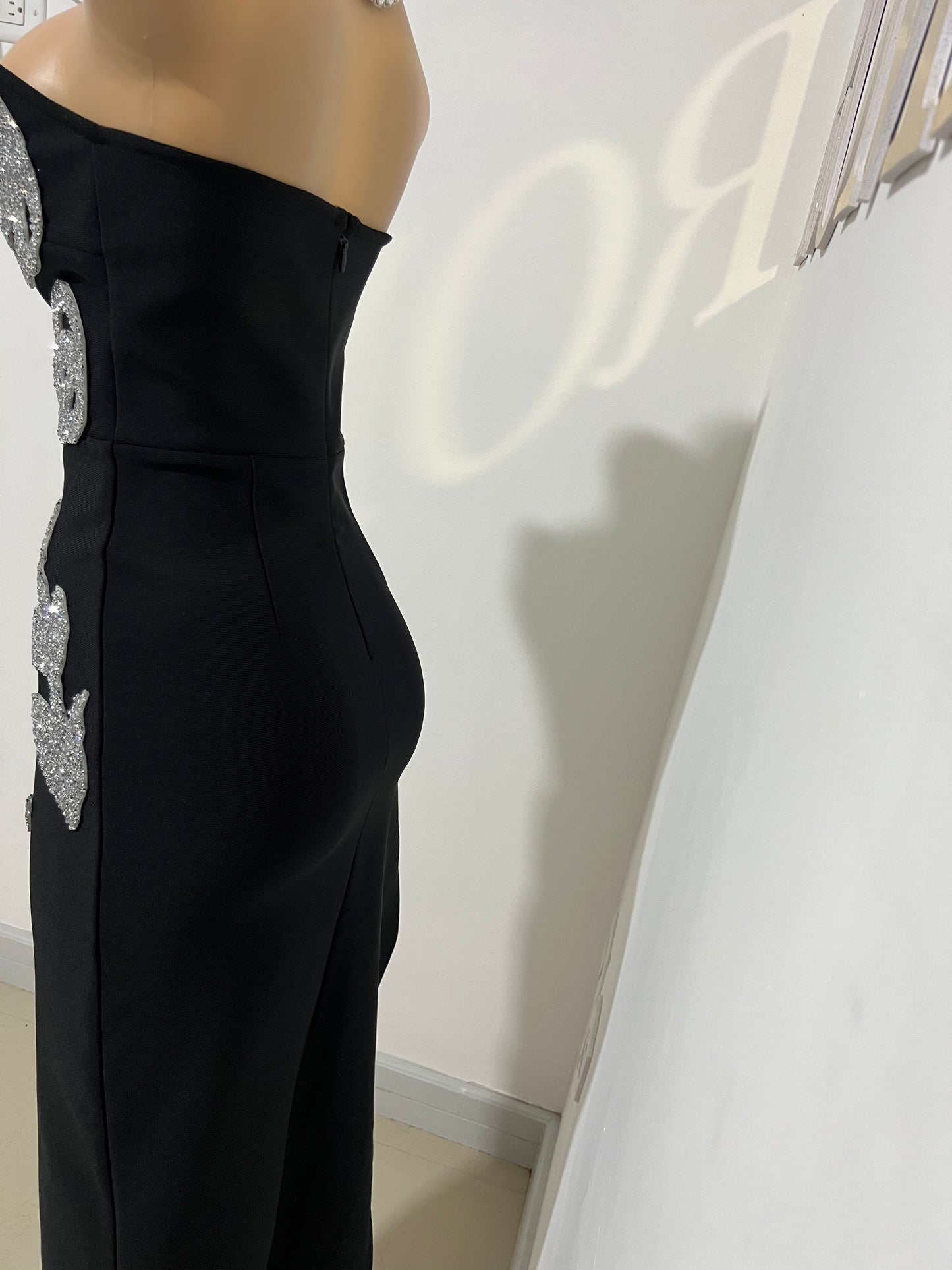 Octavia Glam Bandage Dress (Black)