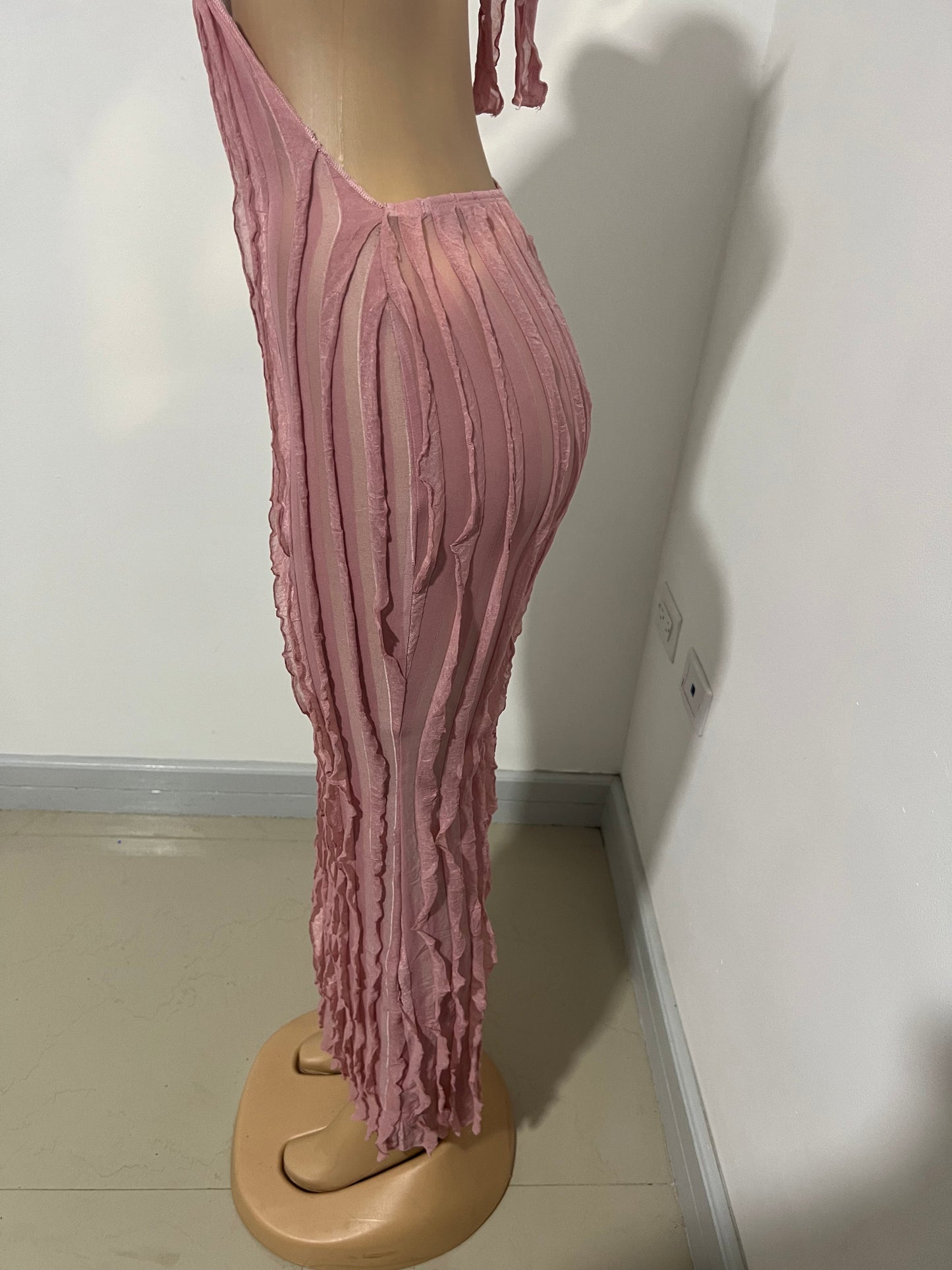 Lily Dress (Bright-pink)