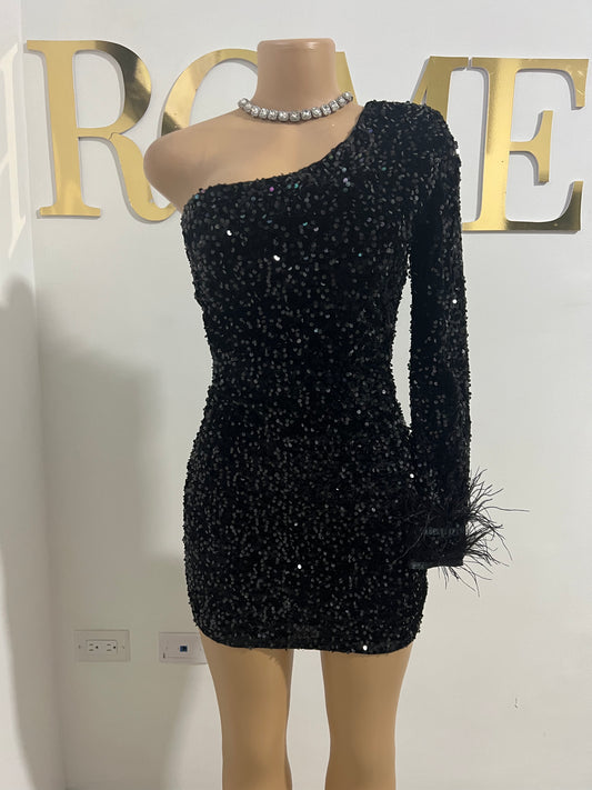 Holly Mini Dress (Black)