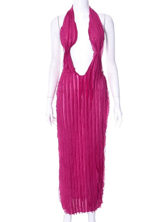 Lily Dress (Bright-pink)