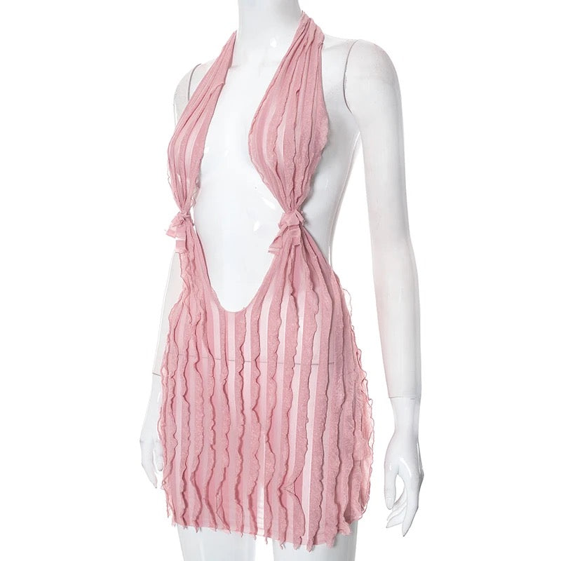 Lily Mini Dress (Light Pink)