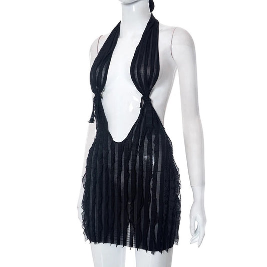 Lily Mini Dress (Black)