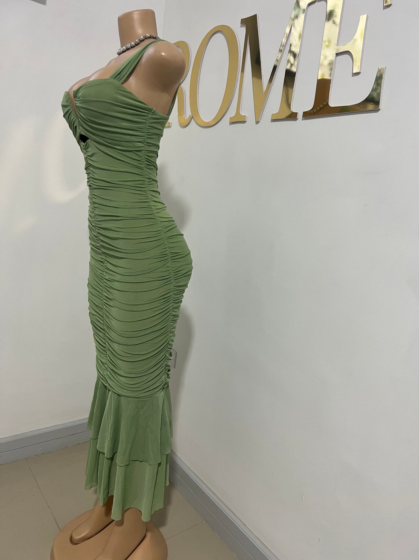 Sophie Dress (Mint Pastel Green)