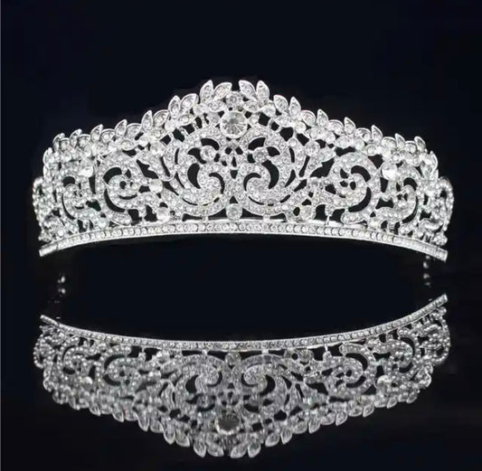 Glam Crystal Tiara (Silver)