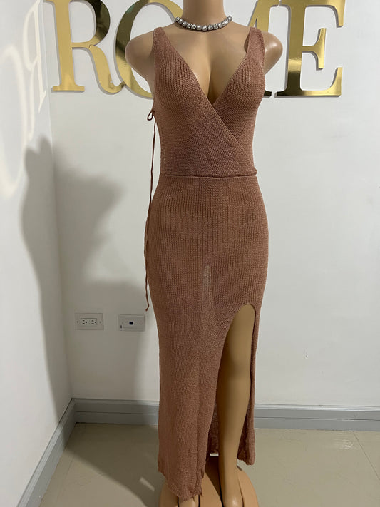 Lianna Resort Dress (Brown)