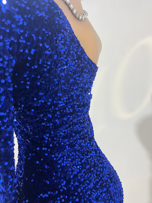 Holly Mini Dress (Blue)