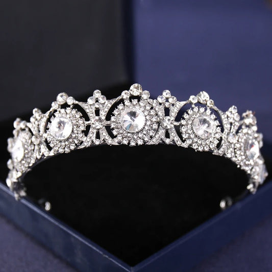 Alexandria Marci Crystal Tiara (Silver)