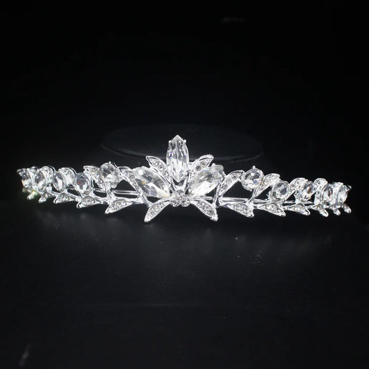 Azalia Crystal Tiara (Silver)
