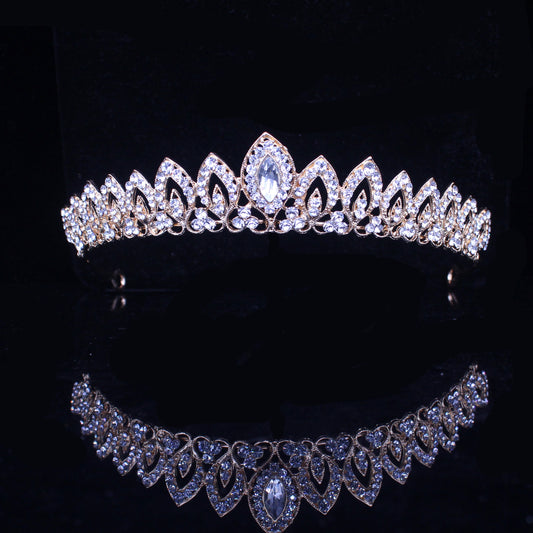 Anna Crystal Tiara (Gold)