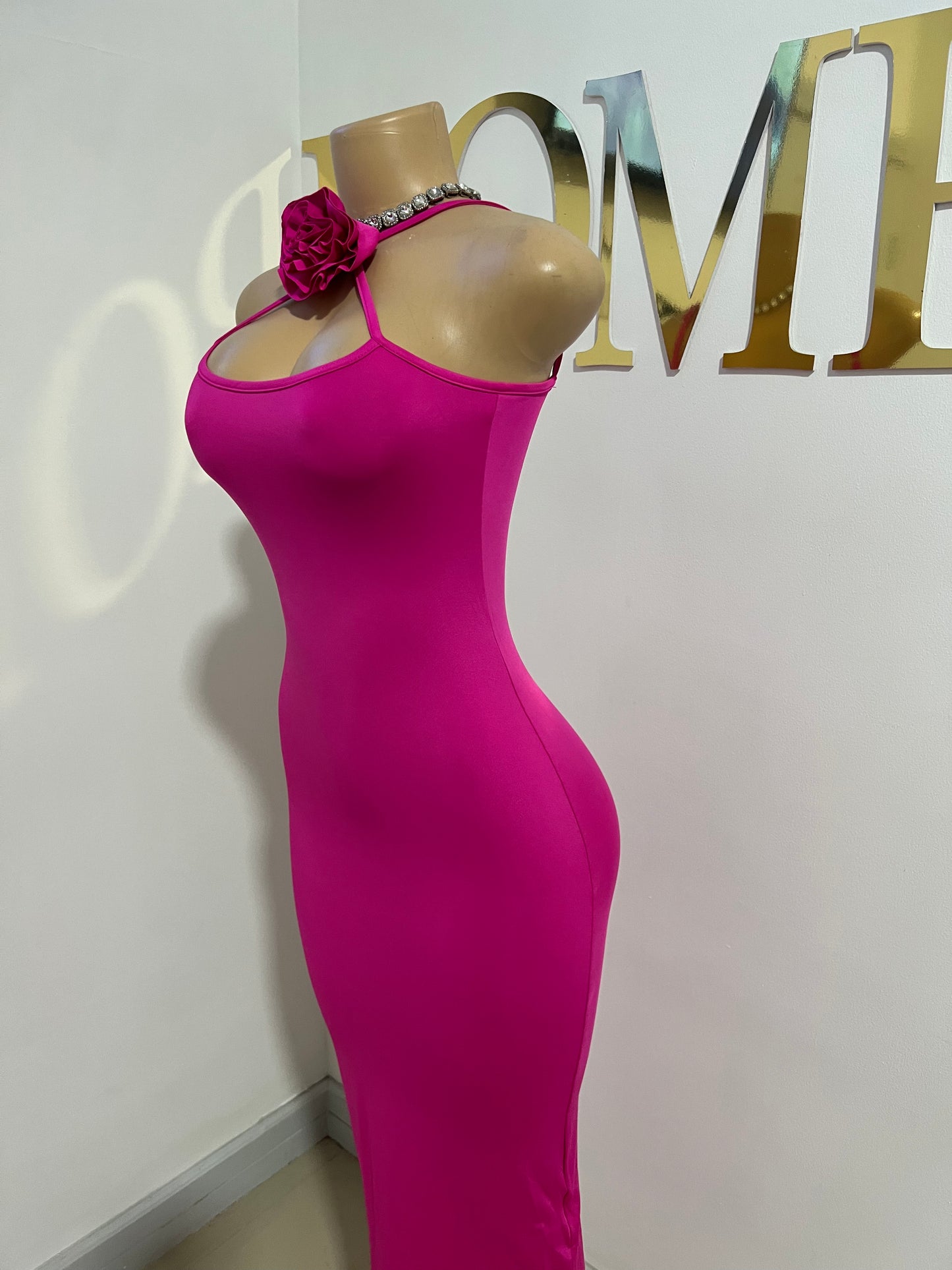 Rose Straight Dress (Pink)