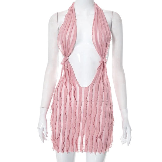 Lily Mini Dress (Light Pink)