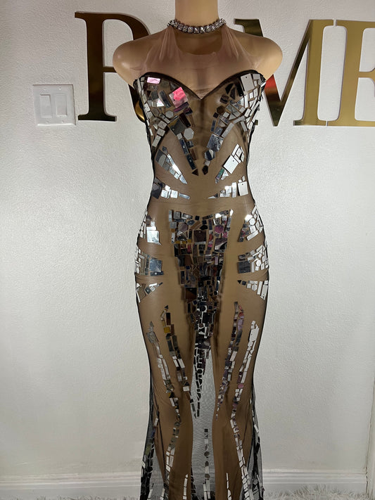 Mirror Mesh Dress