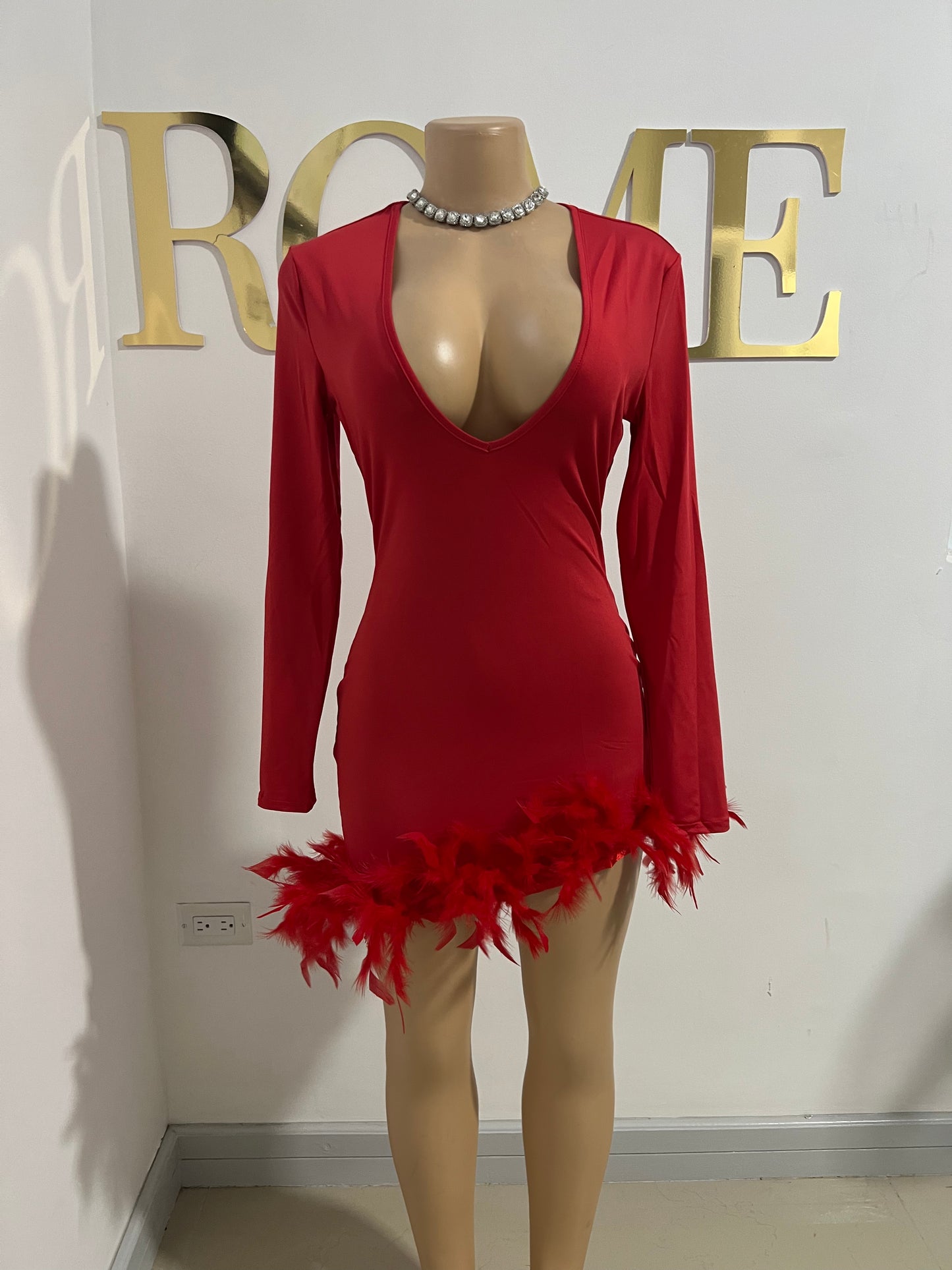 Brittany V Slay Dress (Red)