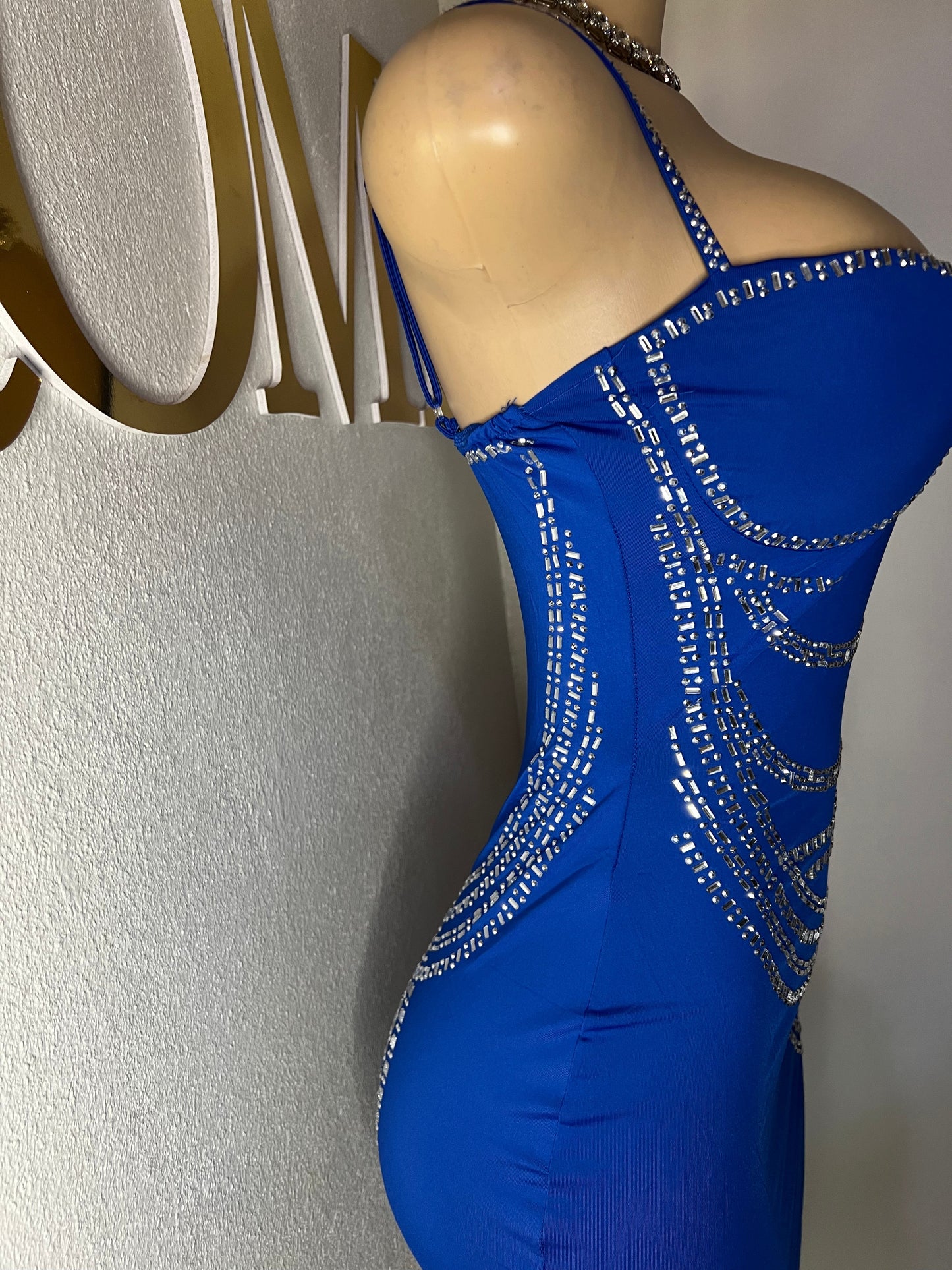 Marci Crystal Dress (Blue)