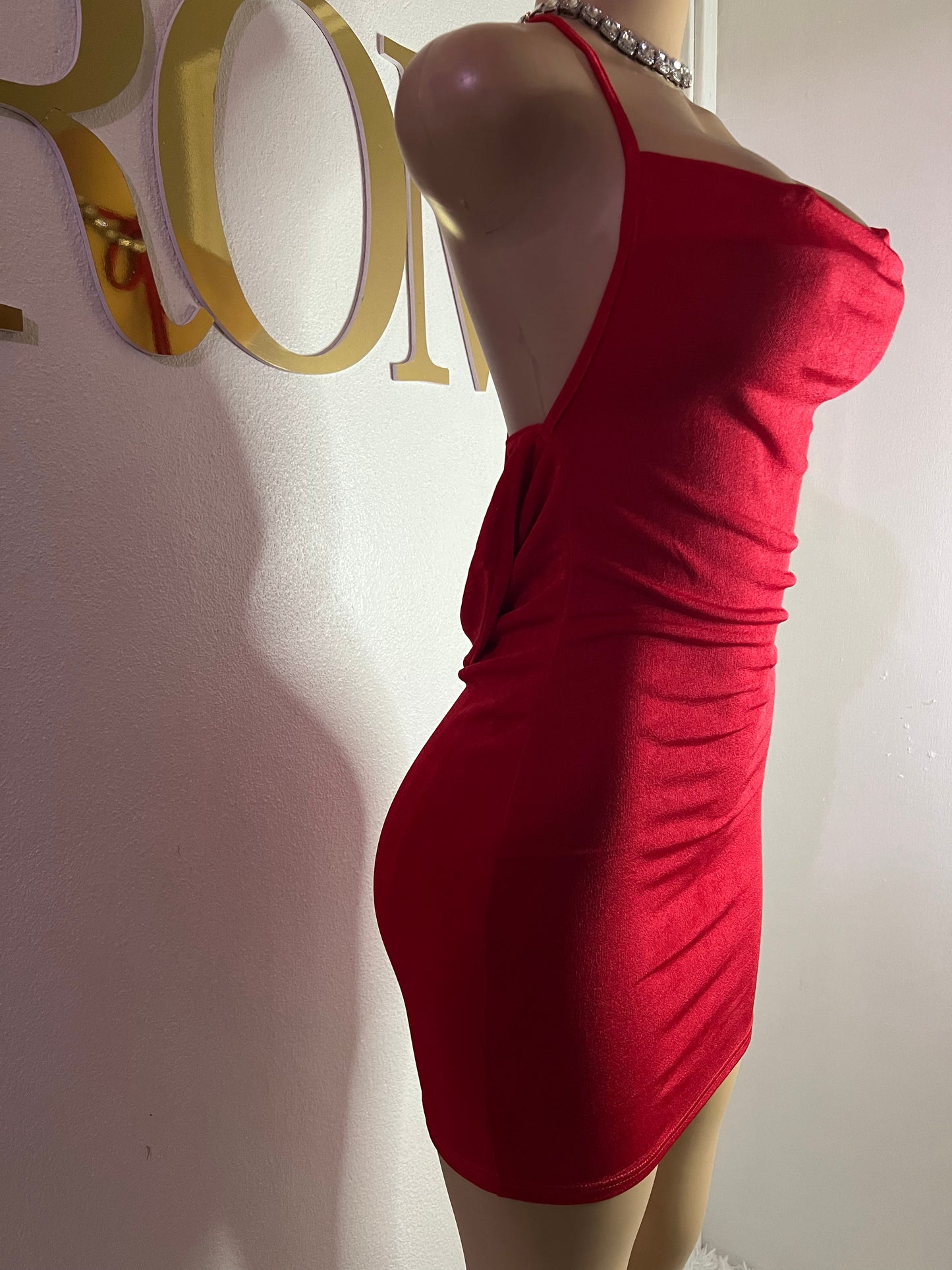 Carey Short Dress (Red)