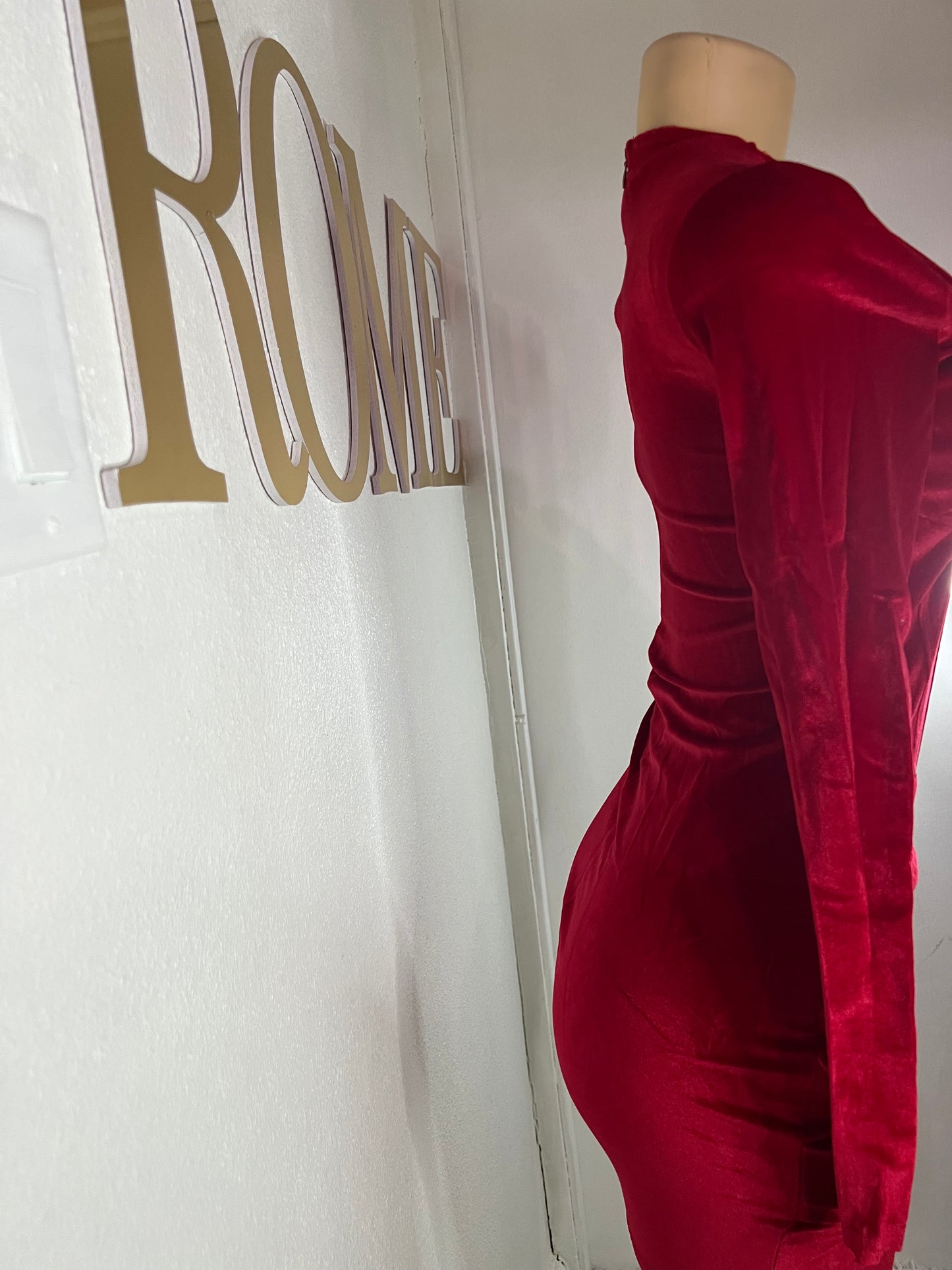 Adele Sweetheart Dress (Red)