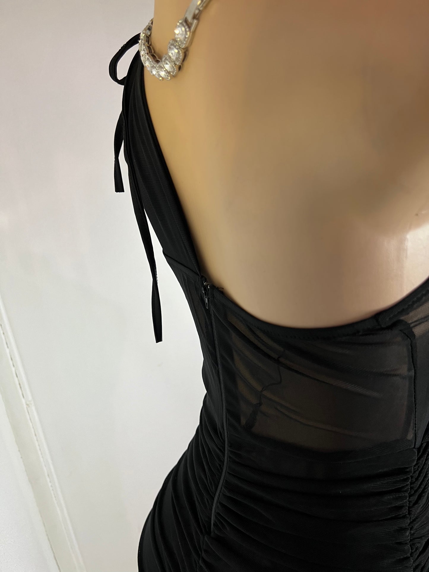 Ciara Sheer Dress (Black)