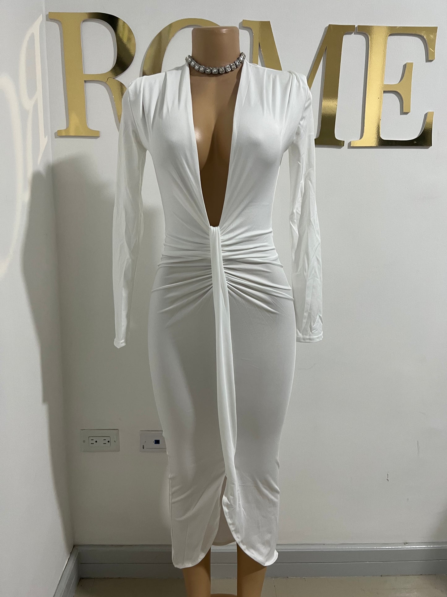 Mia Slay Dress (White)