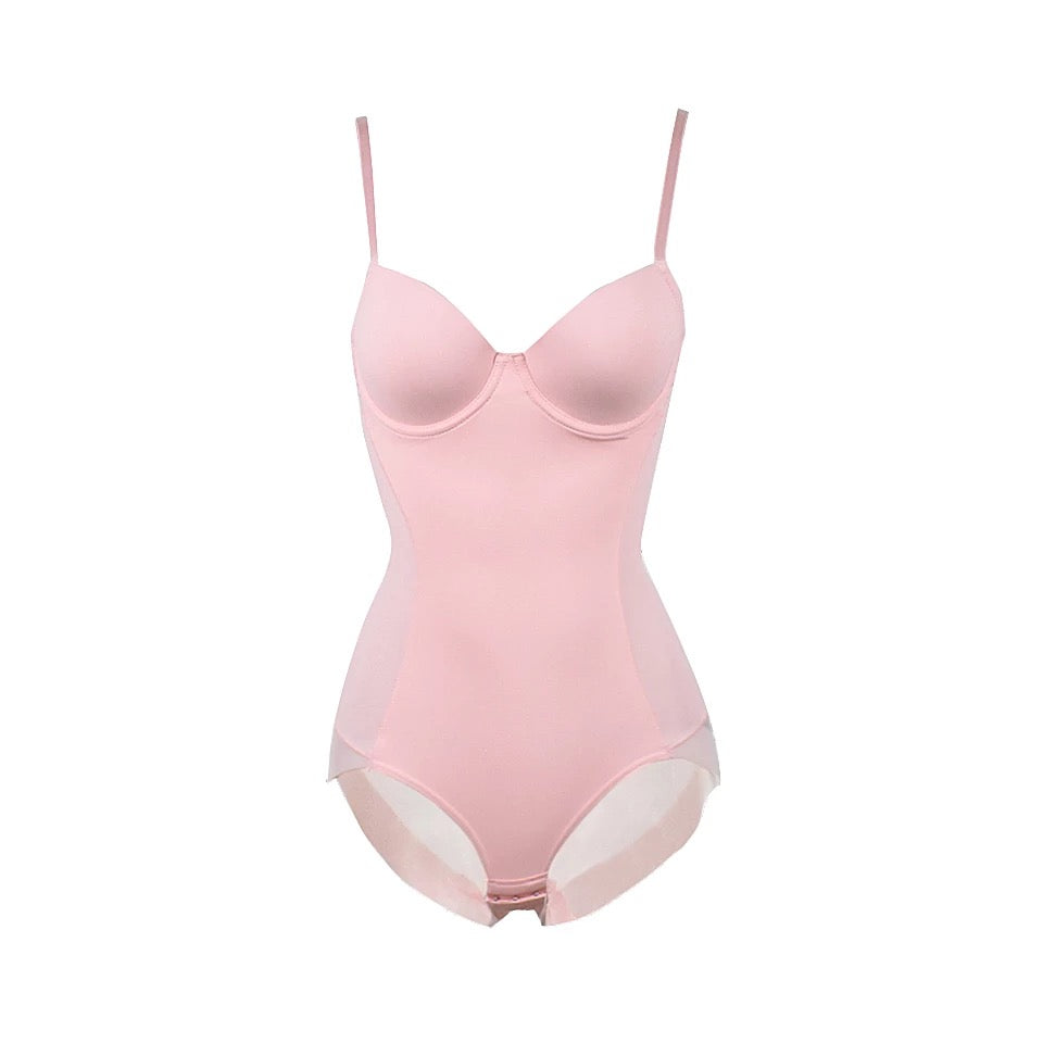 Shapewear Lingerie Bodysuit (Pink)