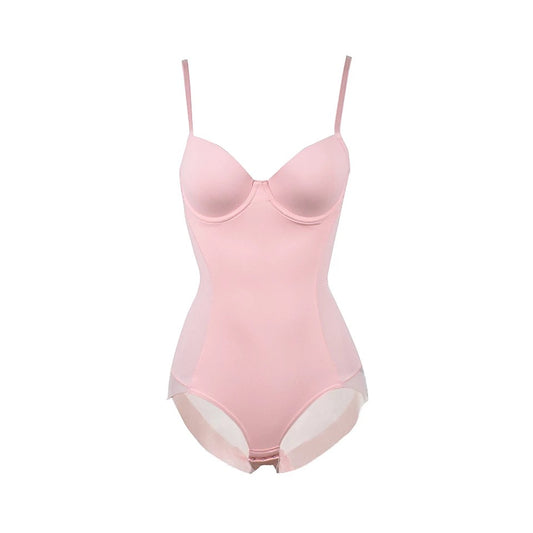 Shapewear Lingerie Bodysuit (Pink)