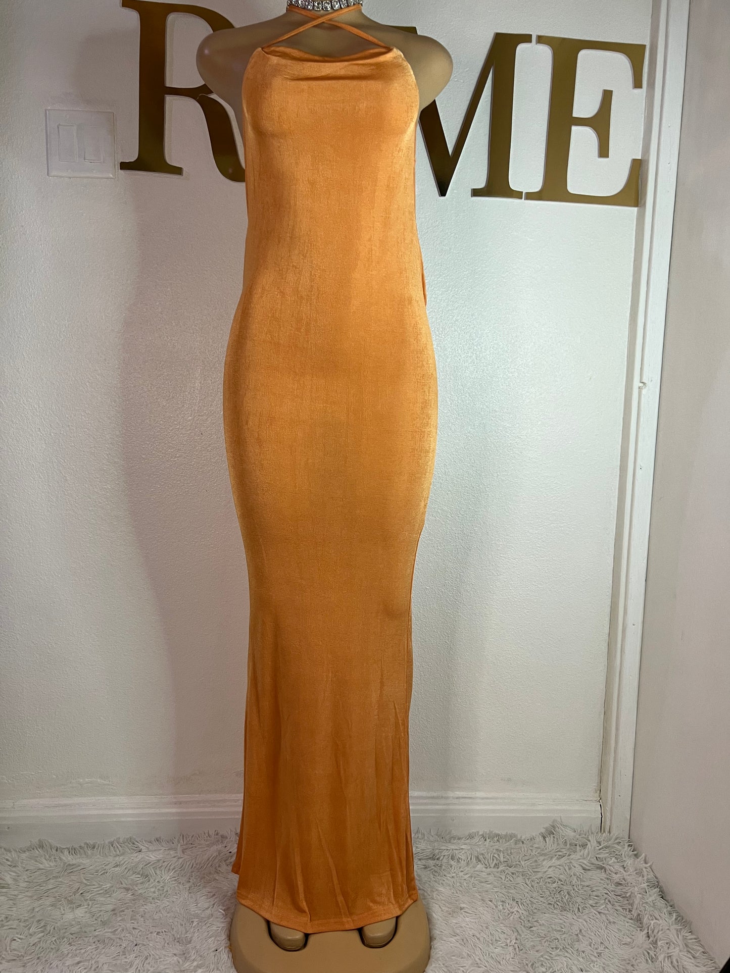 Carey True Dress (Orange)