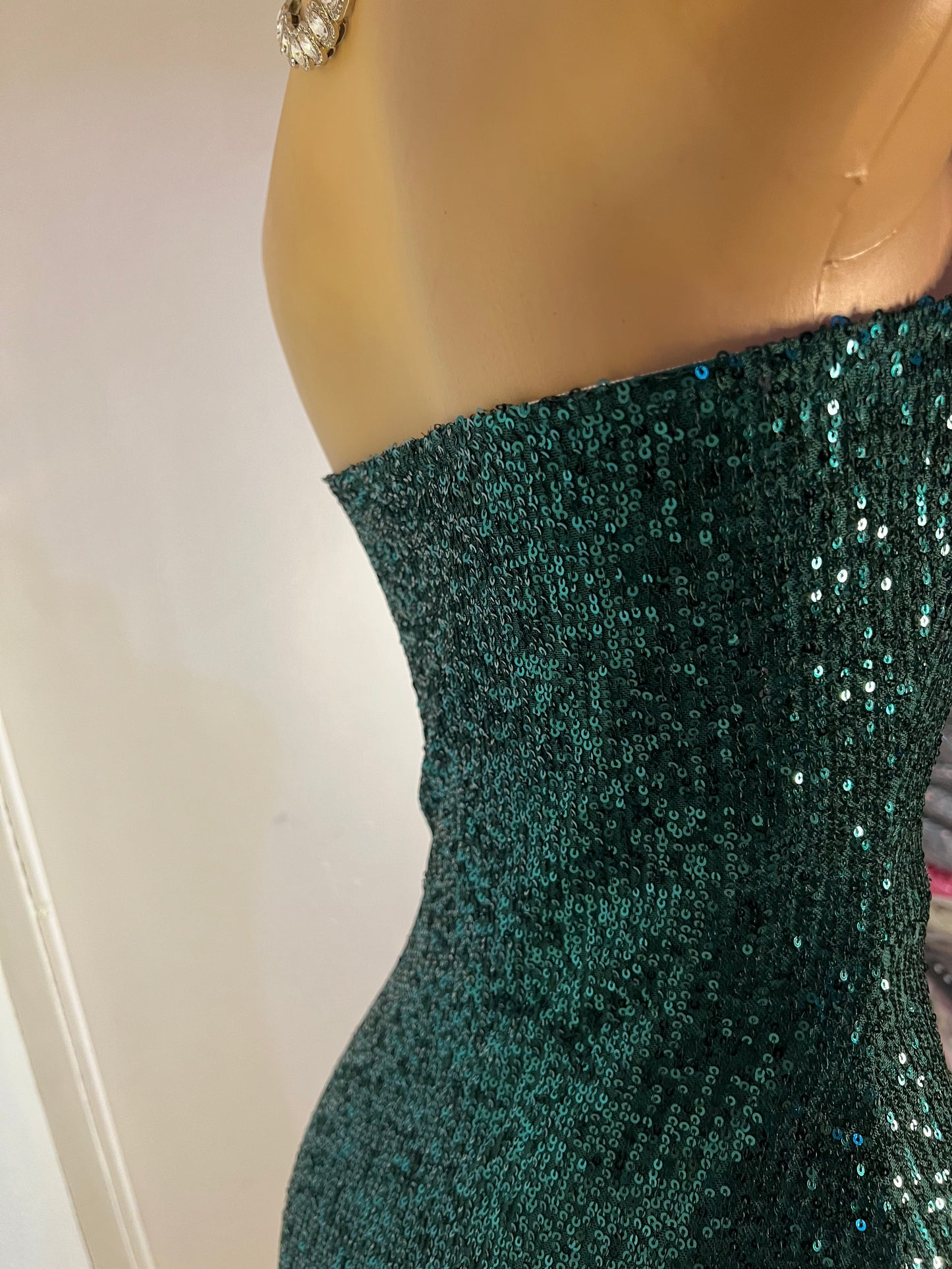 Tara Sequin Dress (Green)