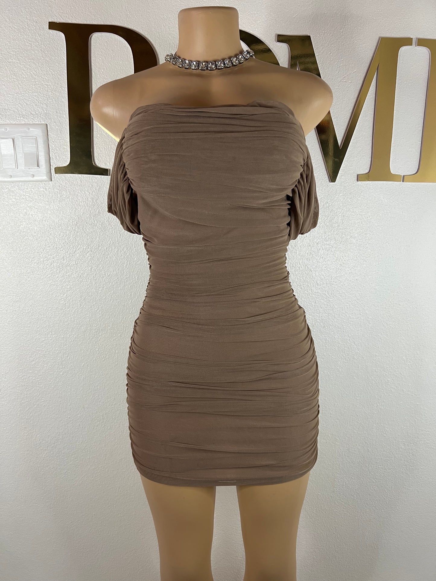 Porsha Evening Dress (Brown)