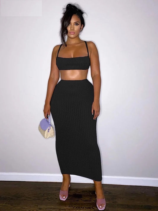 Mimi Skirt Set (Black)