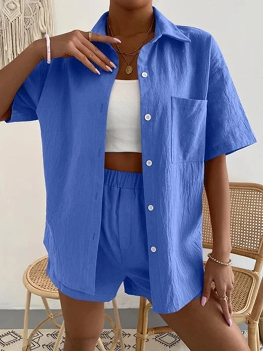 Mya Shorts Set (Blue)