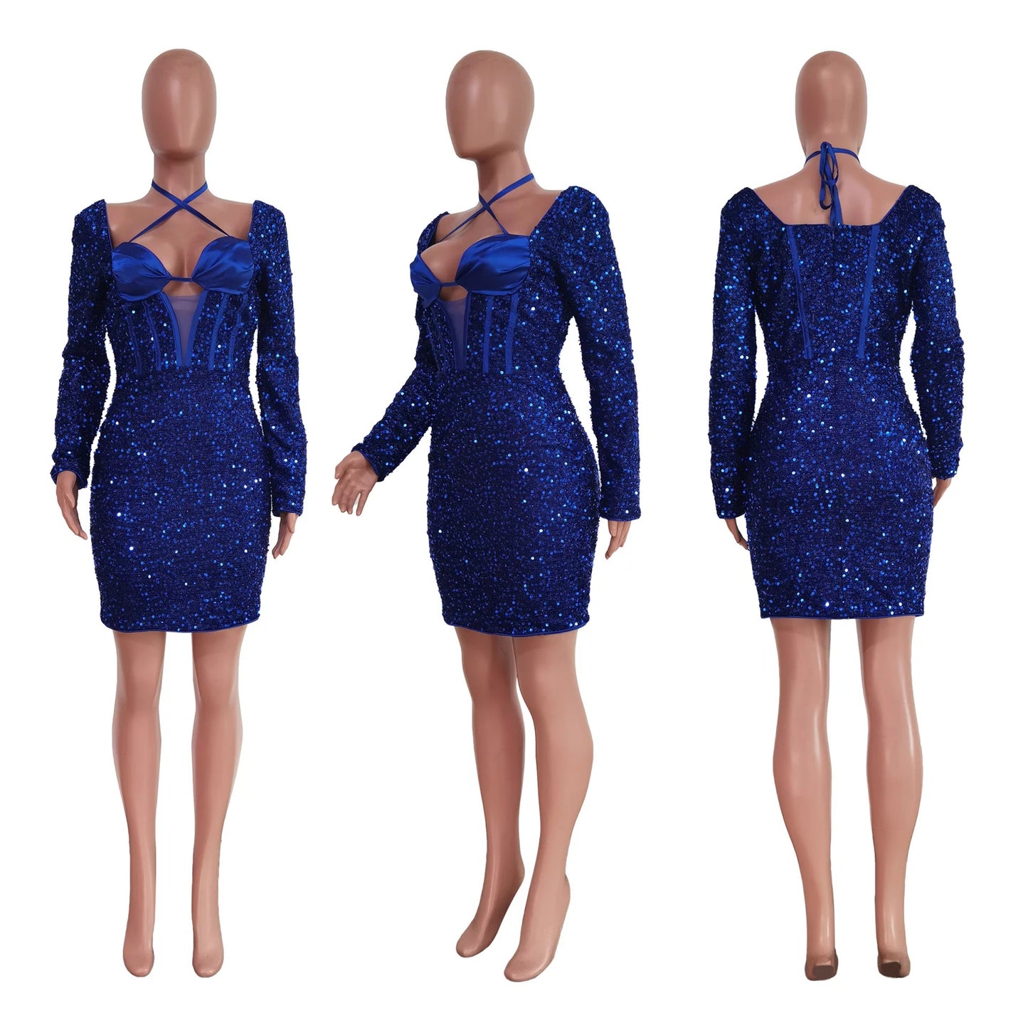 Sofia Vibe Dress (Blue)