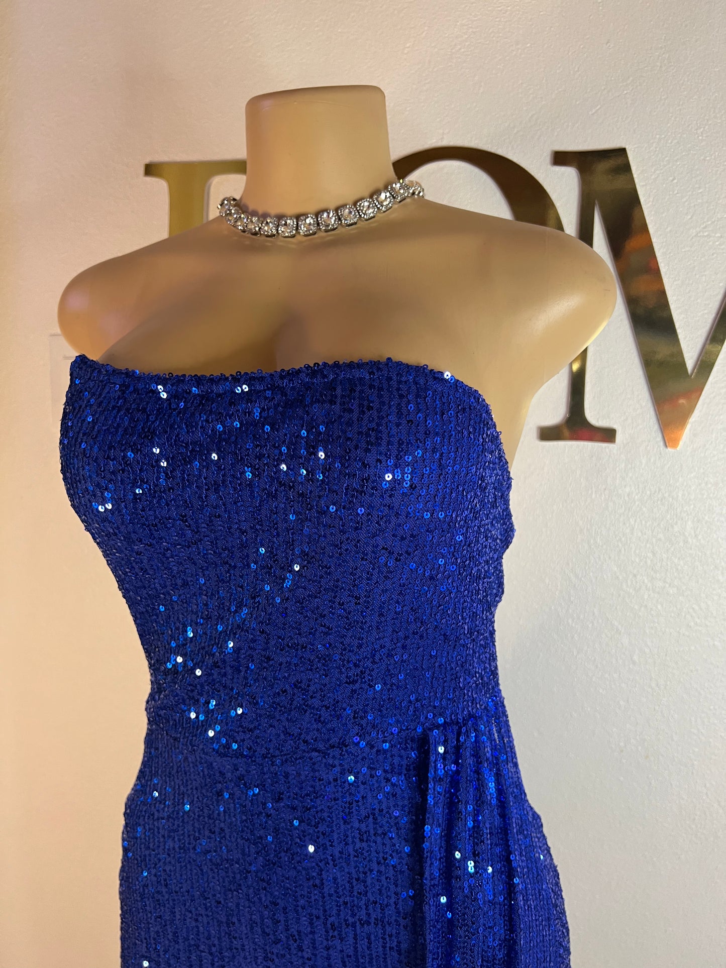 Tara Sequin Dress (Blue)