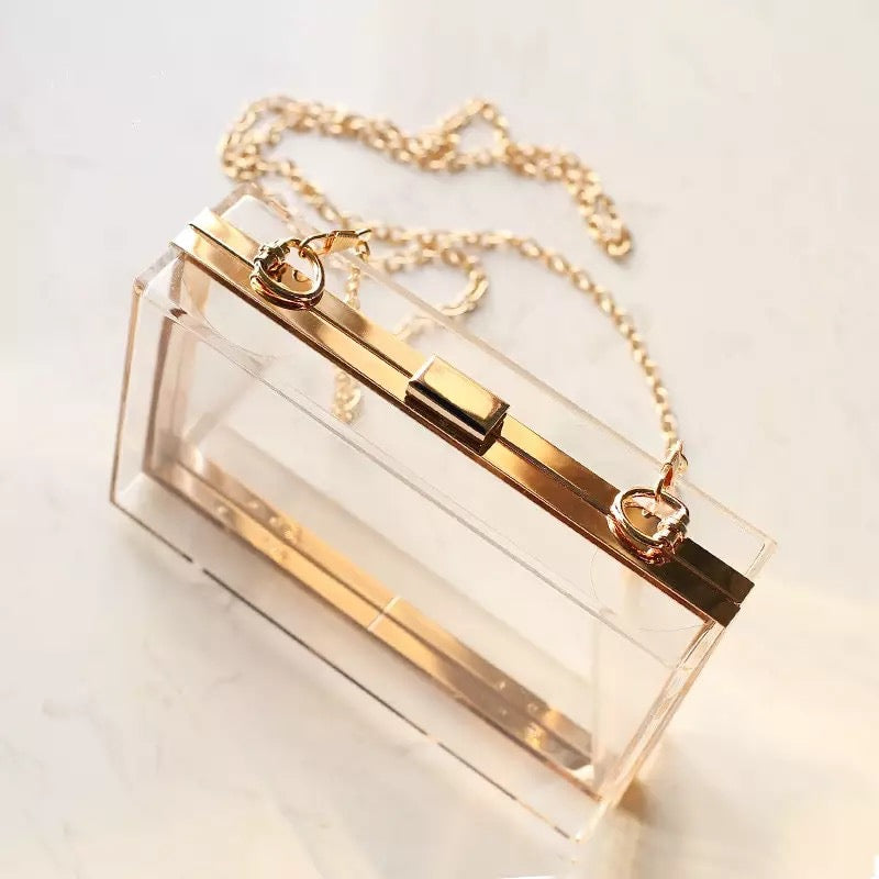 Truth Transparent Purse (Gold)