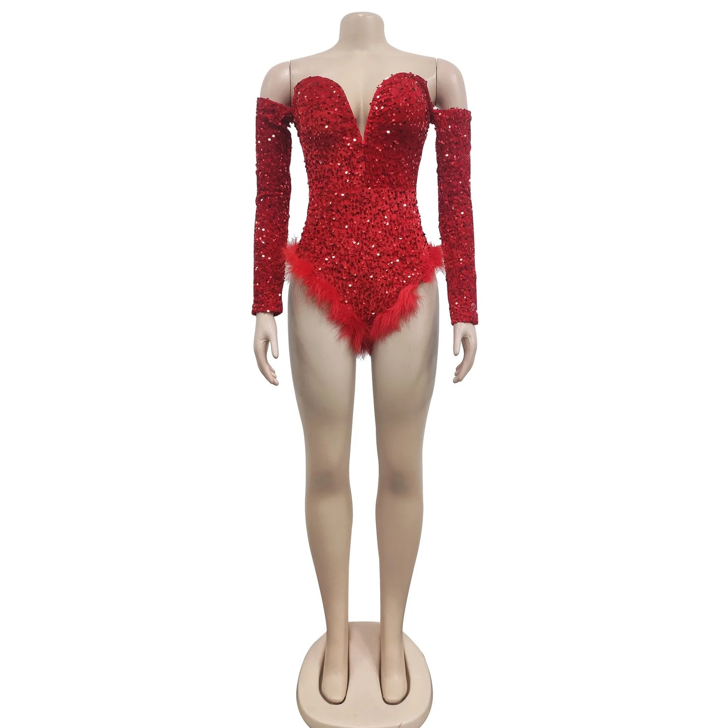 Octavia Bodysuit (Red)