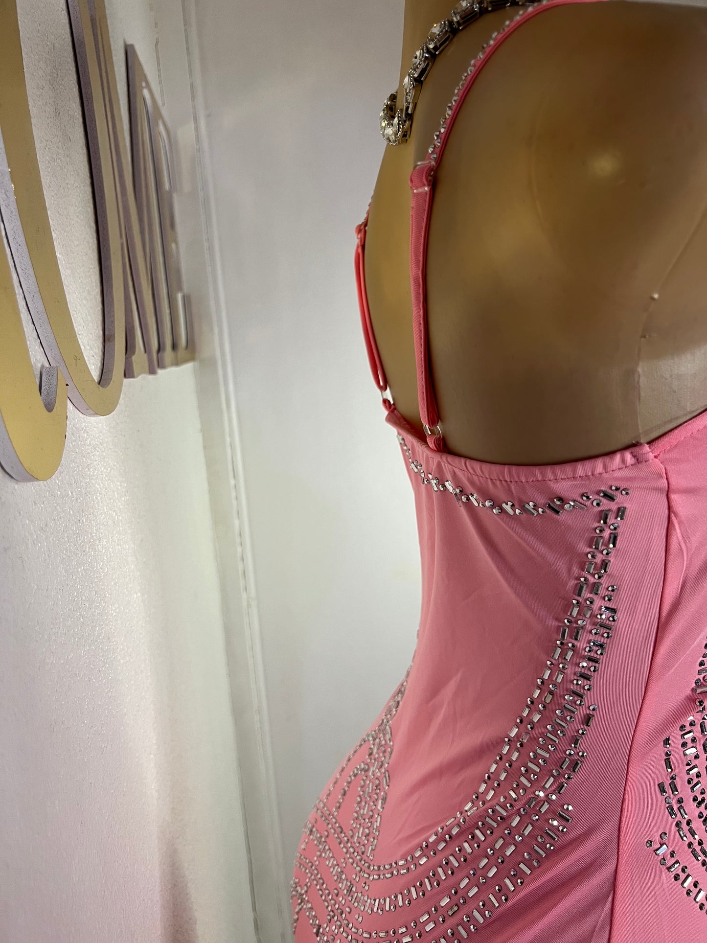 Marci Crystal Dress (Pink)