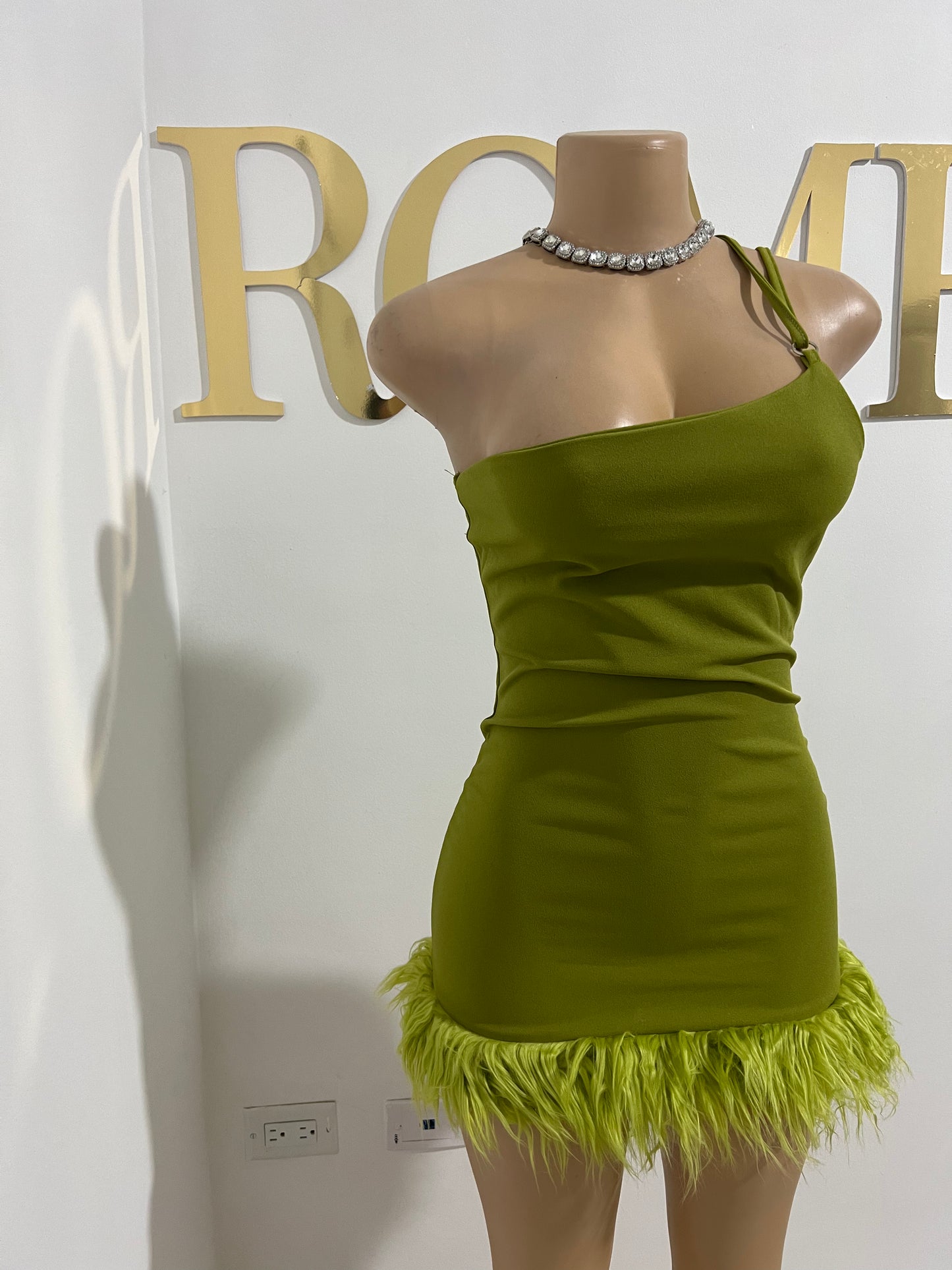 Moira Mini Dress (Green)