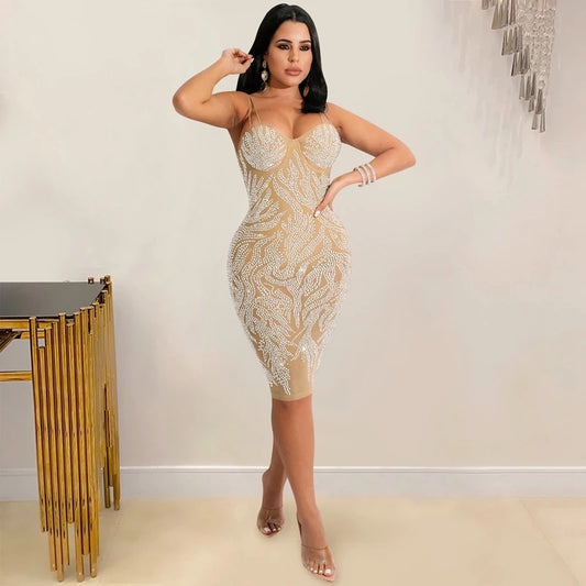 Delilah Dress (Nude)