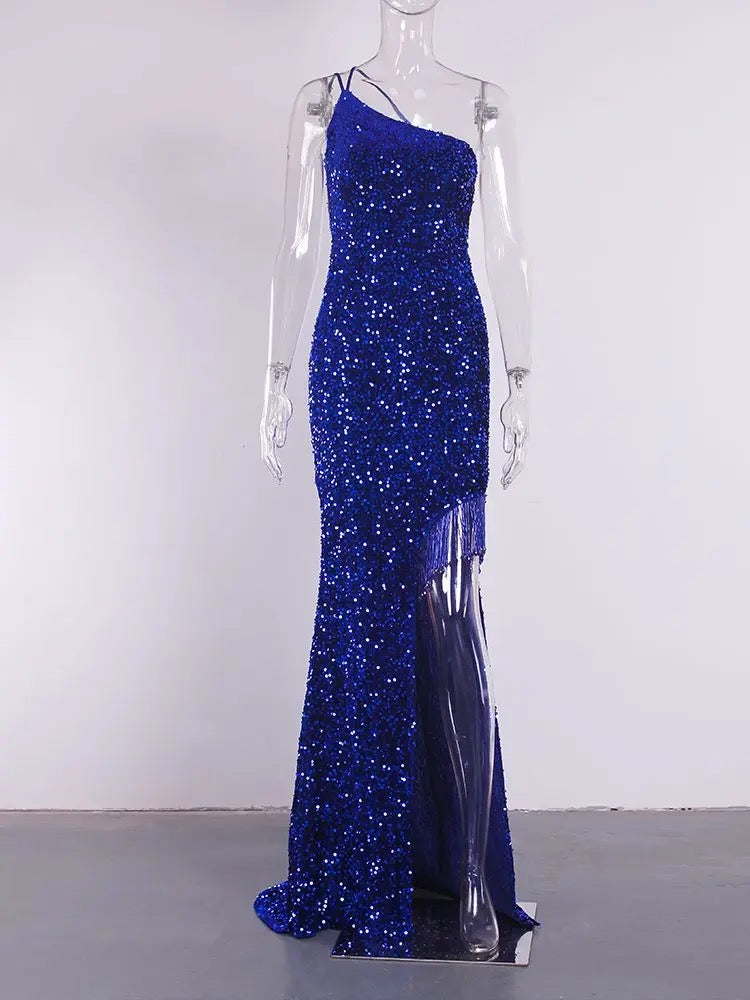 Kayan Glam Dress (Blue)