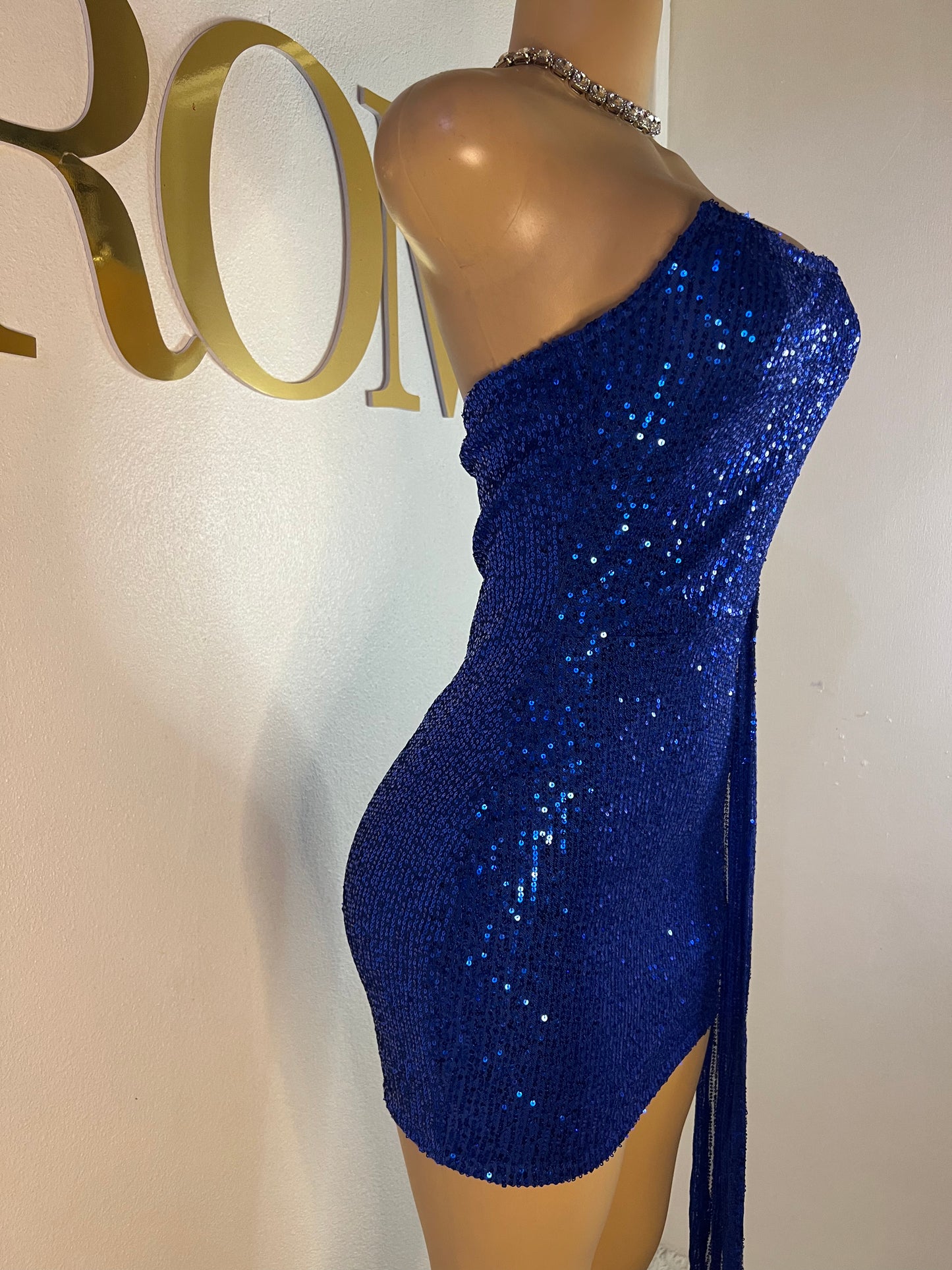 Tara Sequin Dress (Blue)