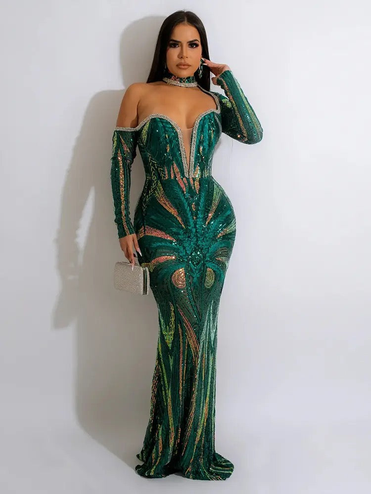 Naomi Dress (Green)