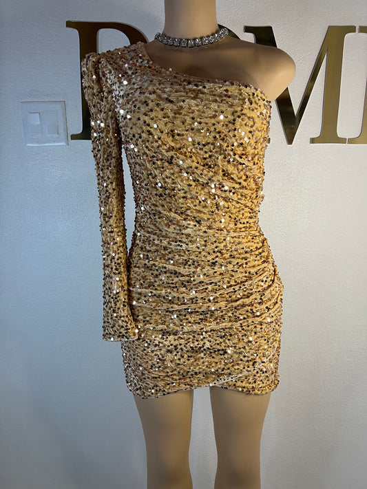 Holly Beth Dress (Gold)