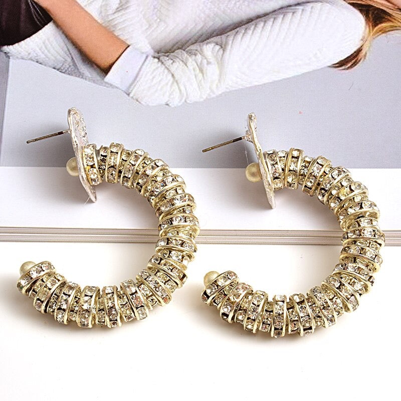 Channing Diamond Earrings (Silver)